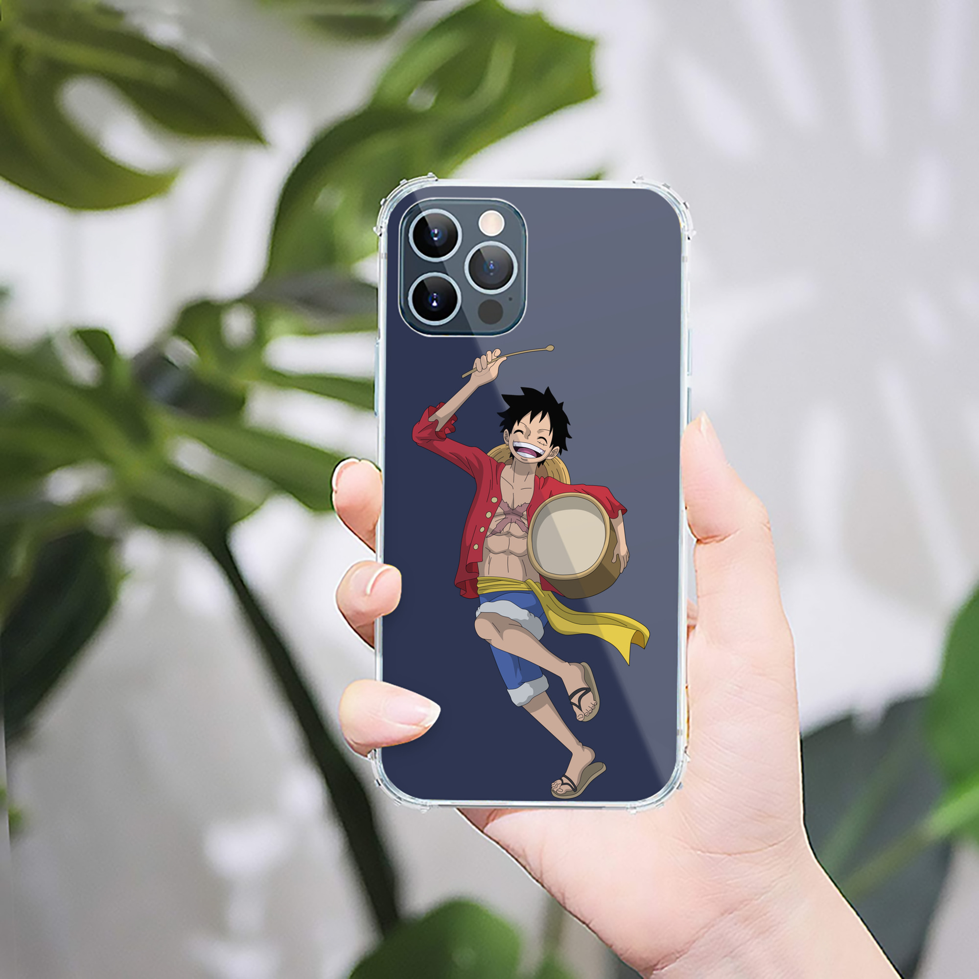 （画像用） ワンピース モンキー・D・ルフィ ONE PIECE Monkey D. Luffy 【iPhone 12シリーズ対応】透明スマホケース（クリアソフトケース）
